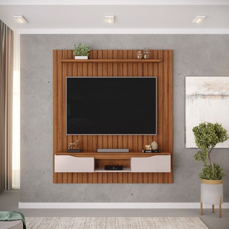 PAZART MUEBLES - CENTRO DE ENTRETENIMIENTO PANEL PHAI FREIJO 65