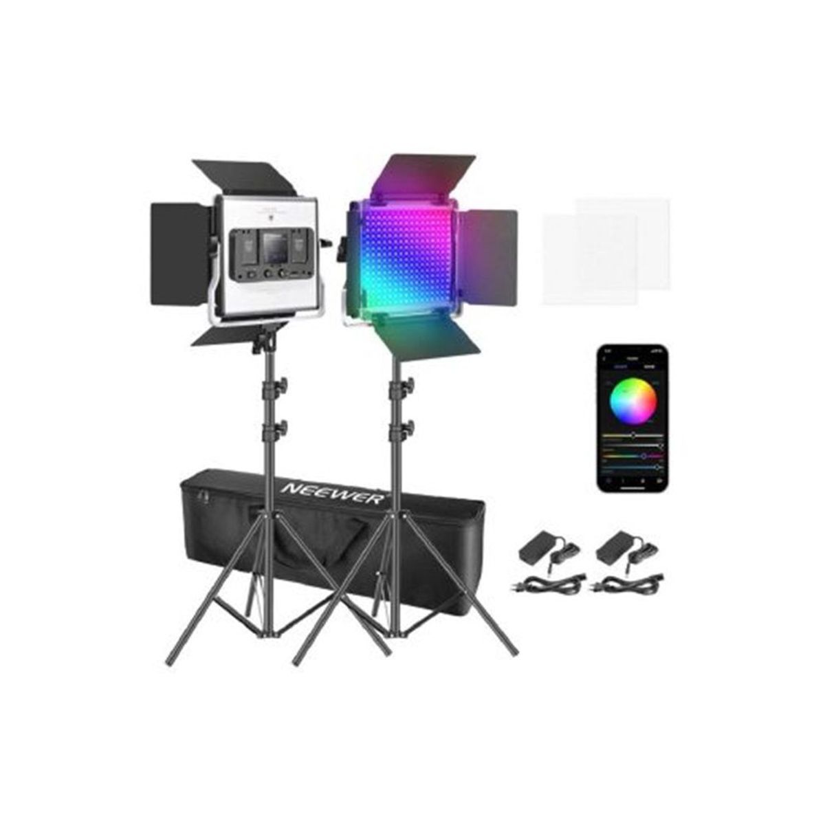 NEEWER - Kit De Iluminación Led Neewer 660 Pro Rgb