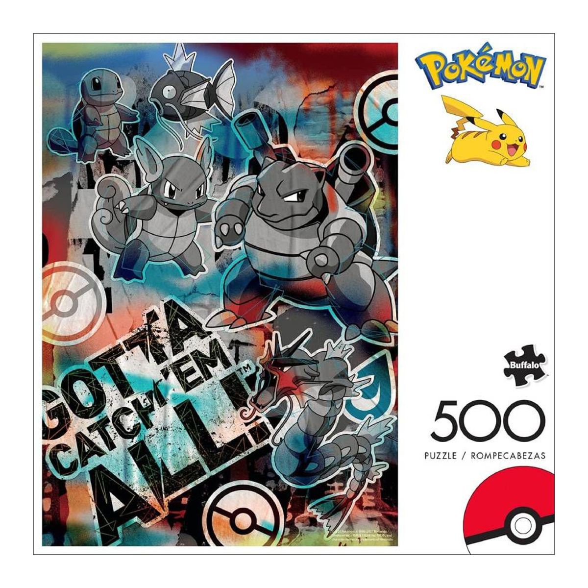 POKEMON - Pokemon Rompecabeza 500 Piezas Agua Team