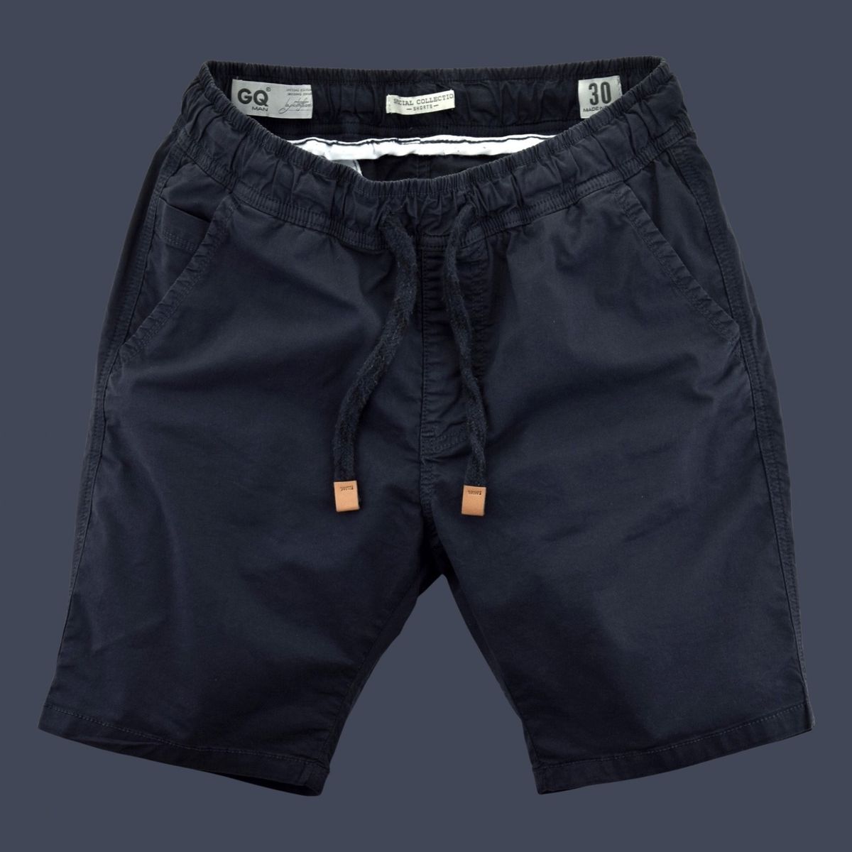 GQ JEANS - Bermuda de Hombre GQ shorts Azul Ciruela