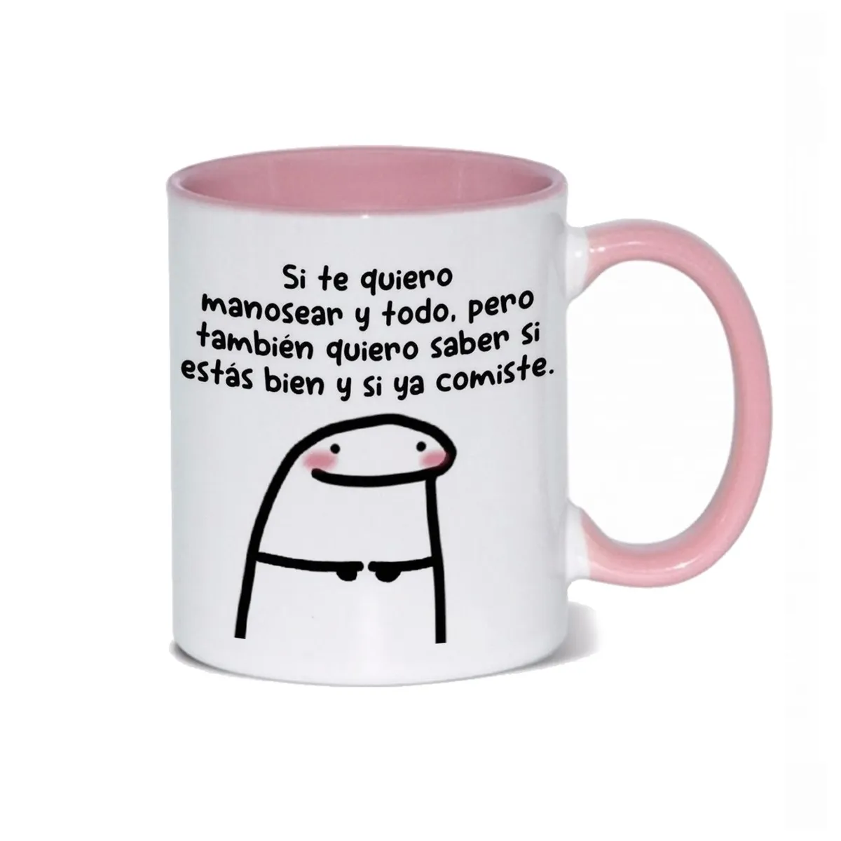 GENERICO - Taza Mug 11oz FRASES FLORK - ROSA