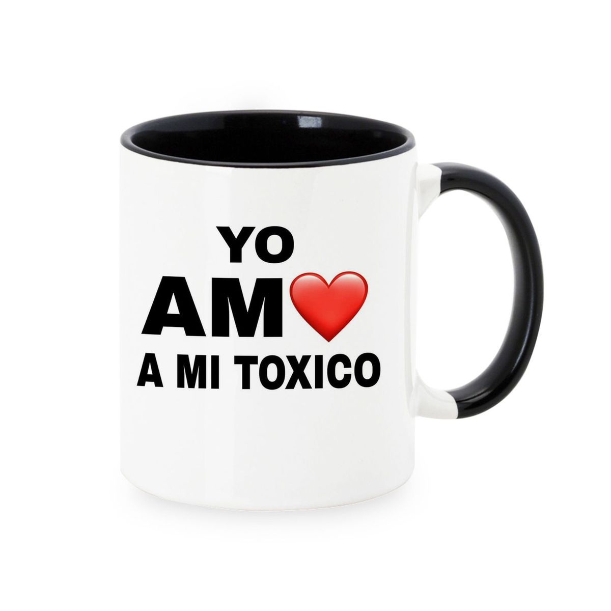 GENERICO - Taza Mug 11oz YO AMO A MI TOXICO - NEGRO.