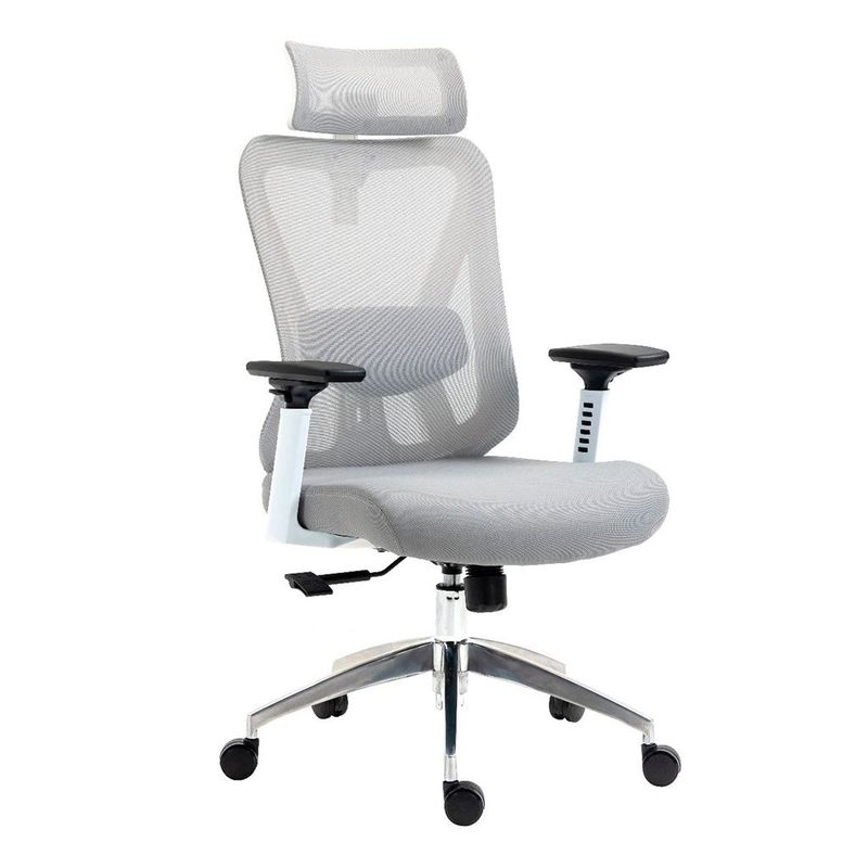 GENERICO - SILLON PRESIDENCIAL NORDIC PRO GRIS CON BLANCO