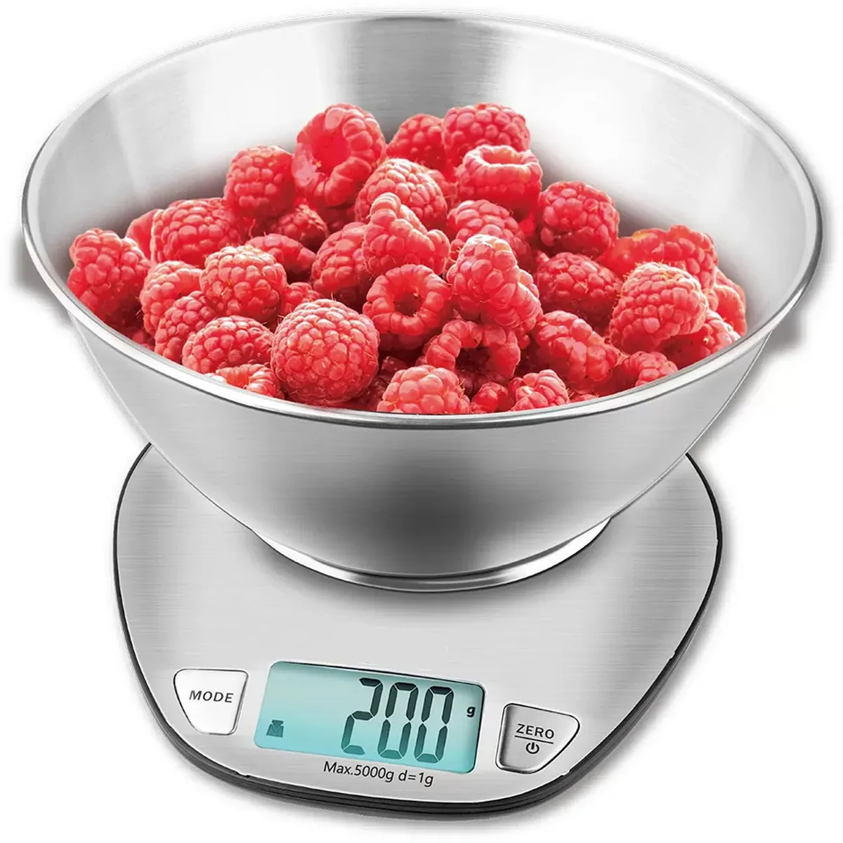 GENERICO - Balanza Gramera Digital SANSON Acero Inoxidable 5Kg