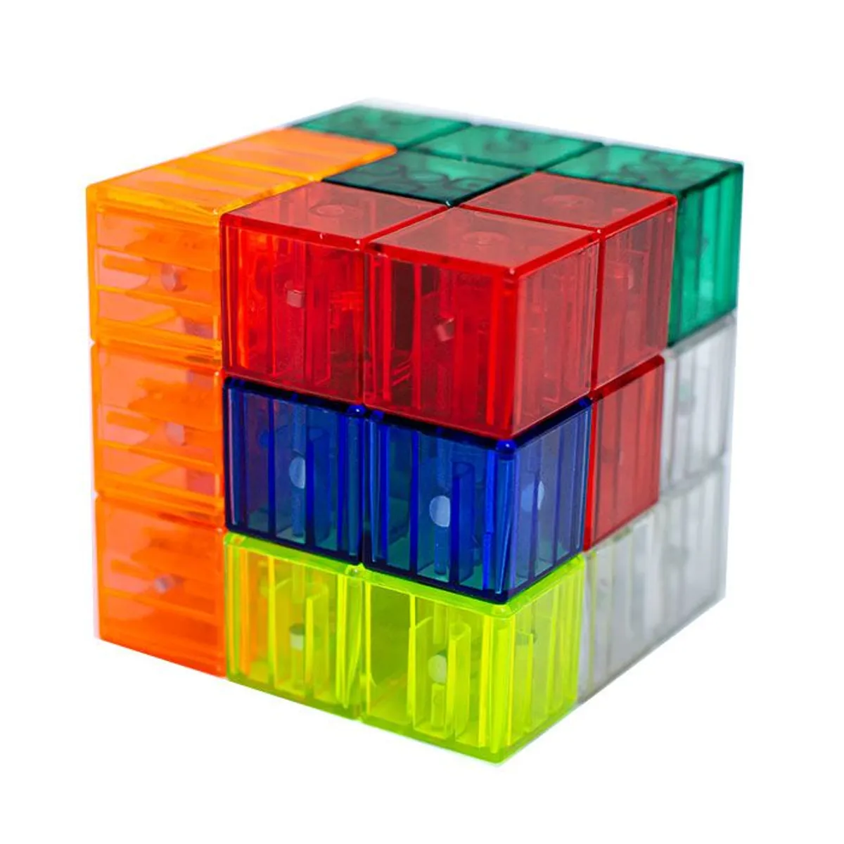 YJ - cubo Soma Magnetico Transparente Multicolor YJ