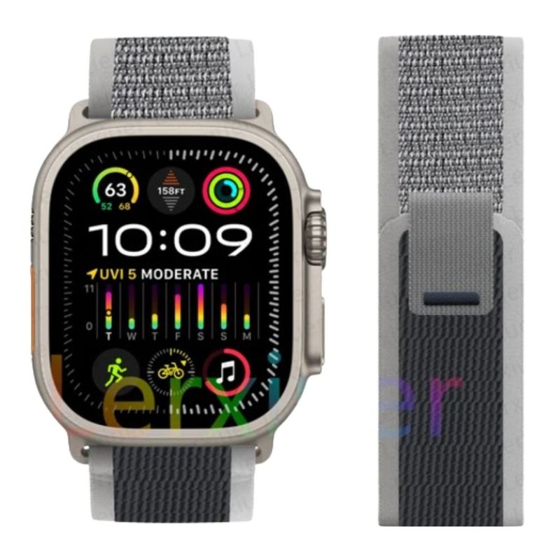 IMPORTADO MC - Correa Trail Loop Apple Watch y Smartwatch 42-44-45-49mm GrisPlat