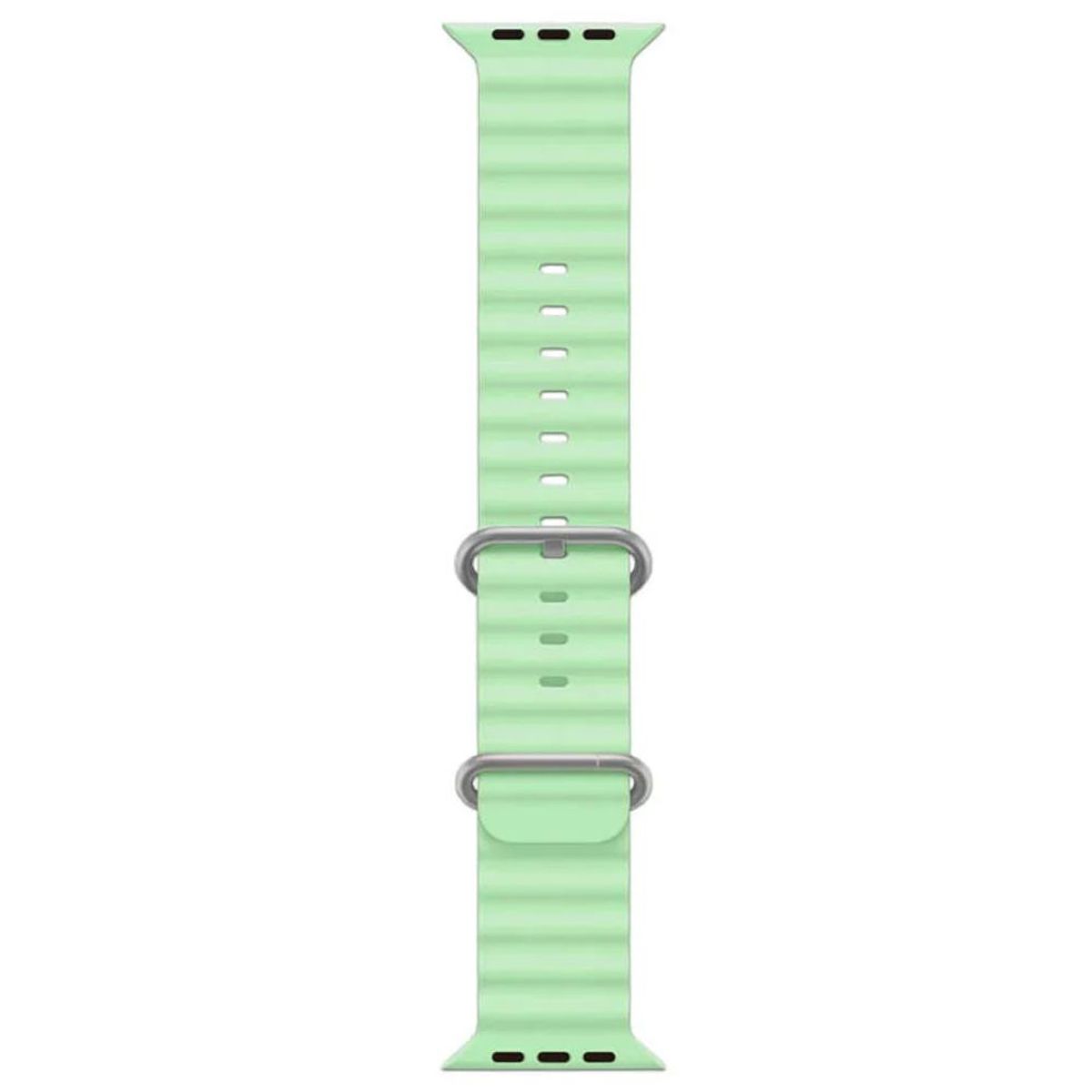 GENERICO - Correa Iwatch Corrugada 42 44 45 49mm - Color Verde