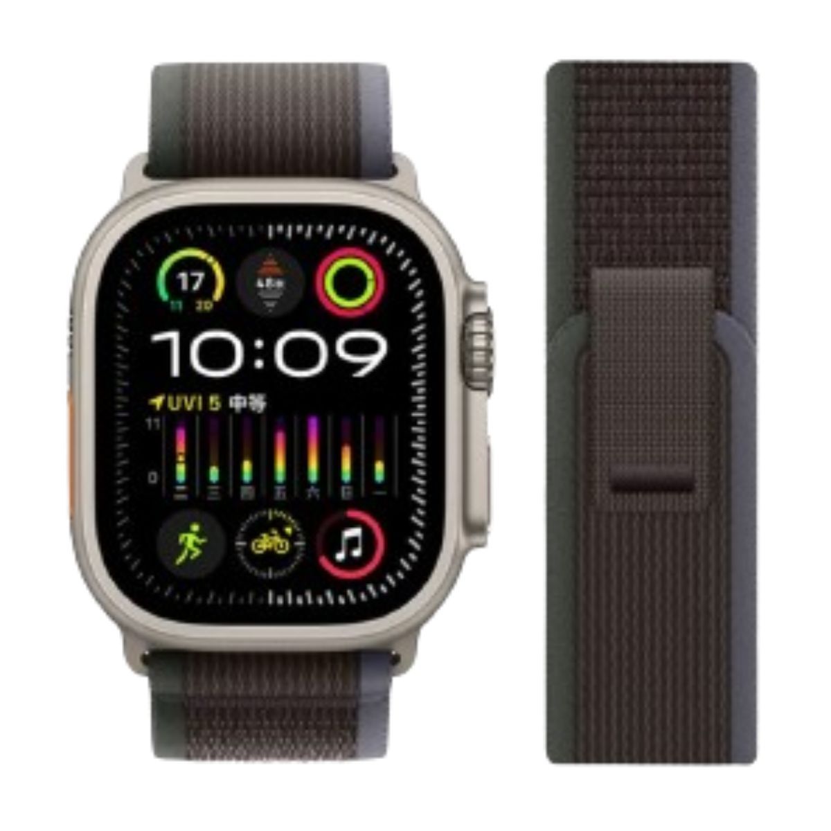 IMPORTADO MC - Correa Trail Loop Apple Watch y Smartwatch 42-44-45-49mm GrisOsc