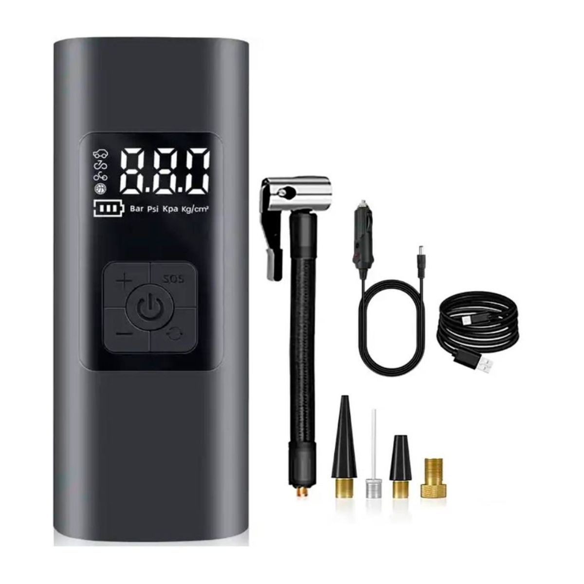 SEISA - Inflador de Llanta Multifuncional Compresor de Aire AF-C04