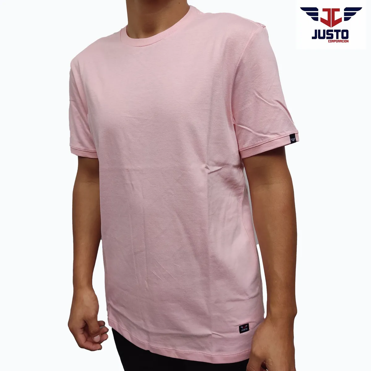 JUSTO - POLO PARA HOMBRE ROSADO T-SHIRT - ALGODON