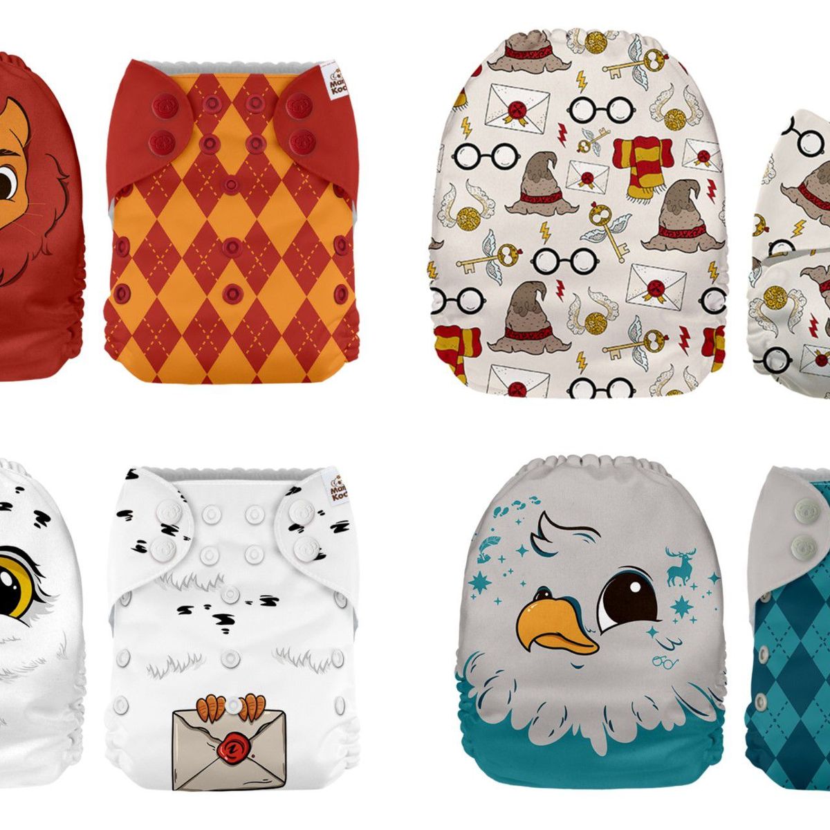 GENERICO - Pañales ecológicos-Pack 4-Harry Potter 1-Mama Koala