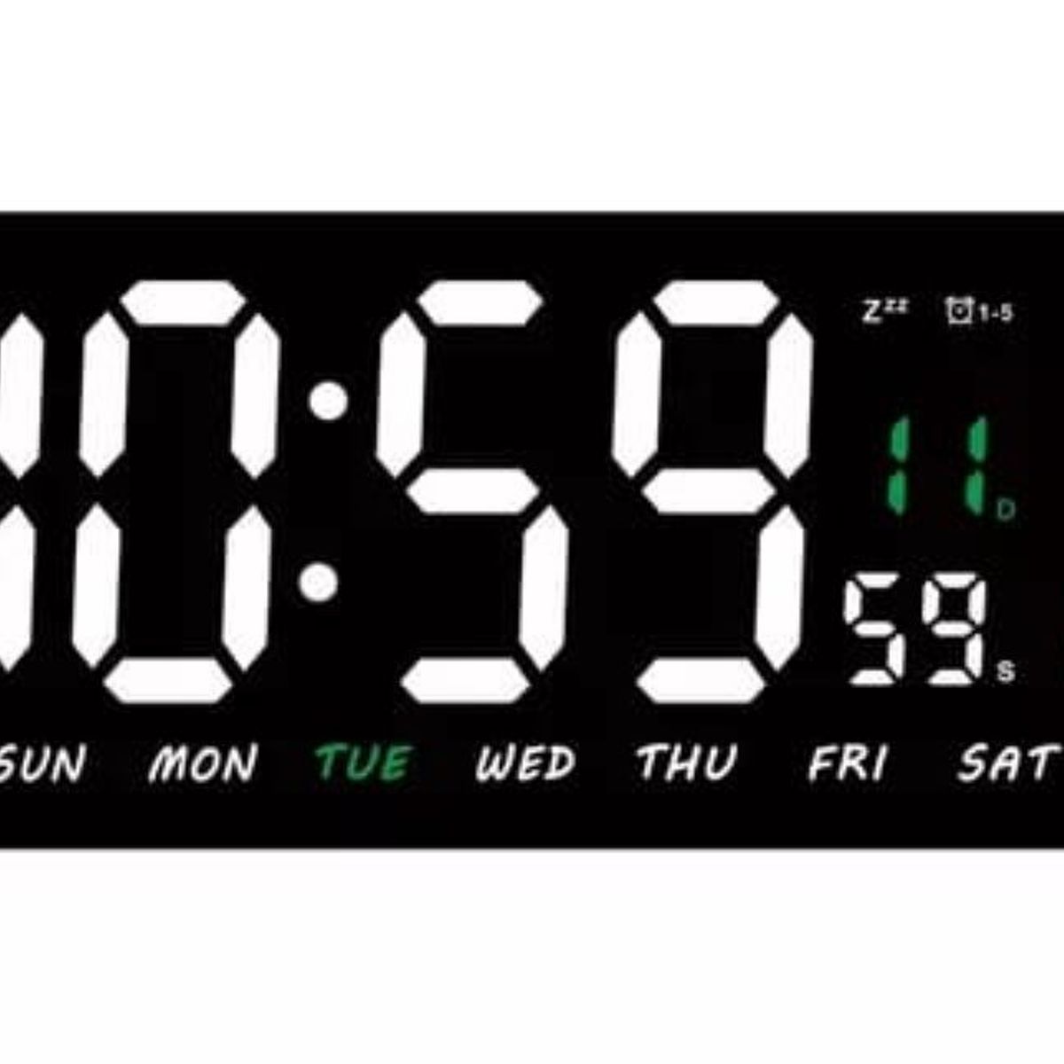 GENERICO - Reloj Digital  Led Pared Alarma Calendario