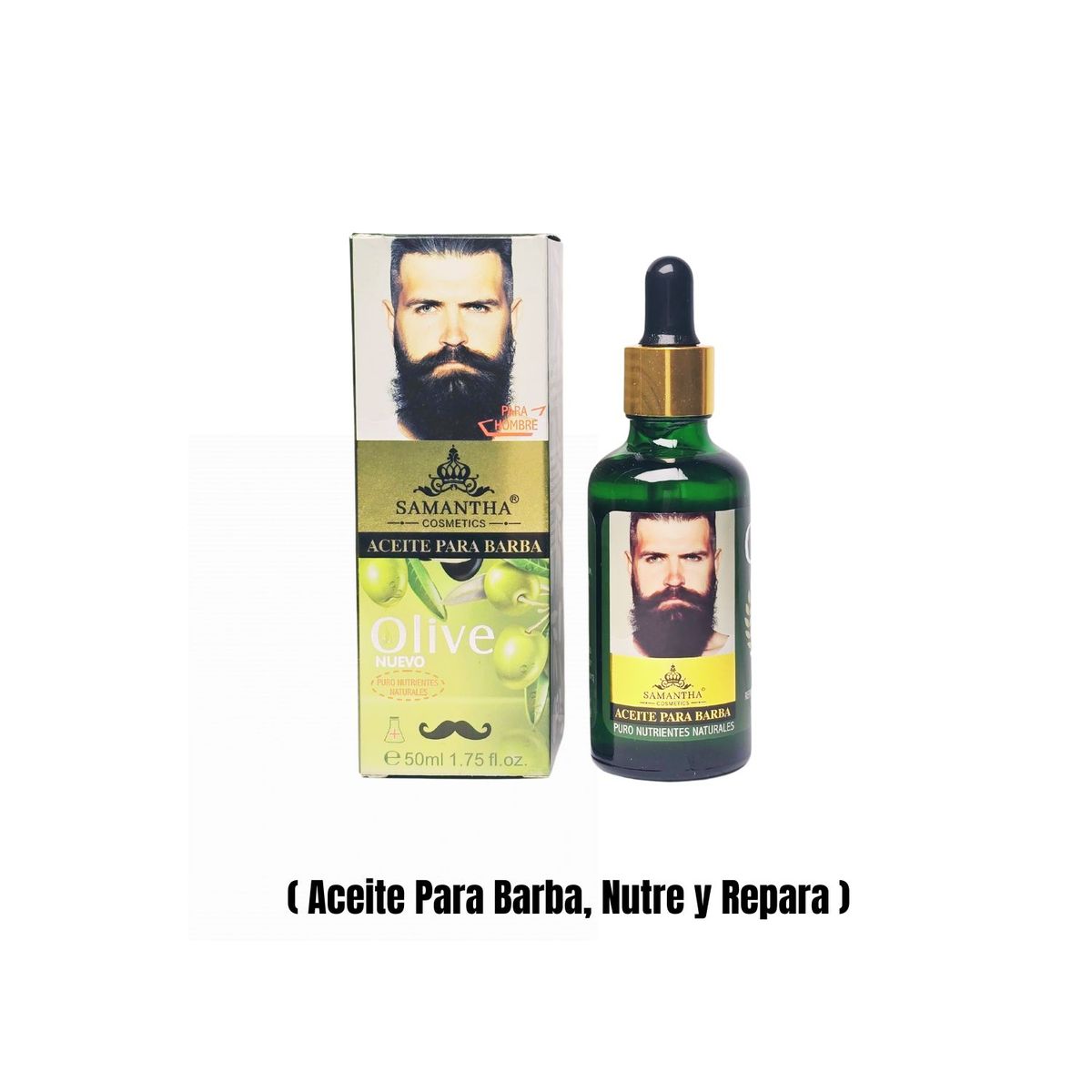 OEM - Aceite Para barba y Bigote Samantha Repara y Fortalece conte 50ml