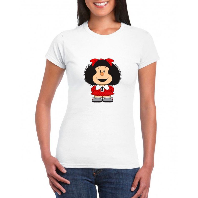 GENERICO - Polo mujer Mafalda - Nathalie Love It - Blanco