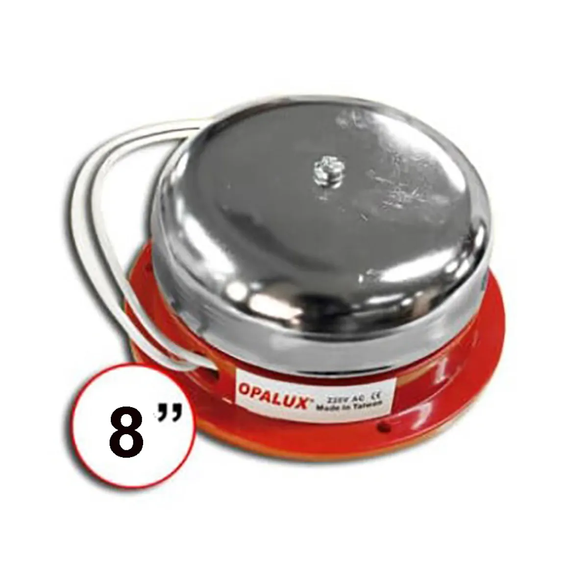 OPALUX - Timbre Campana Industrial - Opalux - 8 Pulgadas - 220vac
