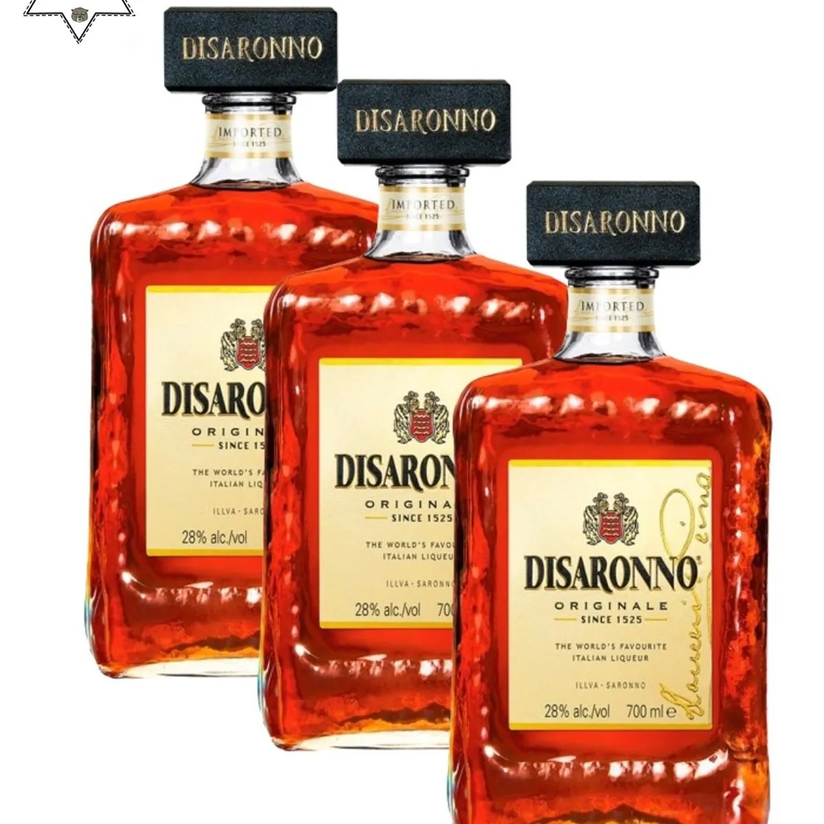 DISARONNO - Pack 3 unidades Amaretto Disaronno Licor de Almendras 700ml
