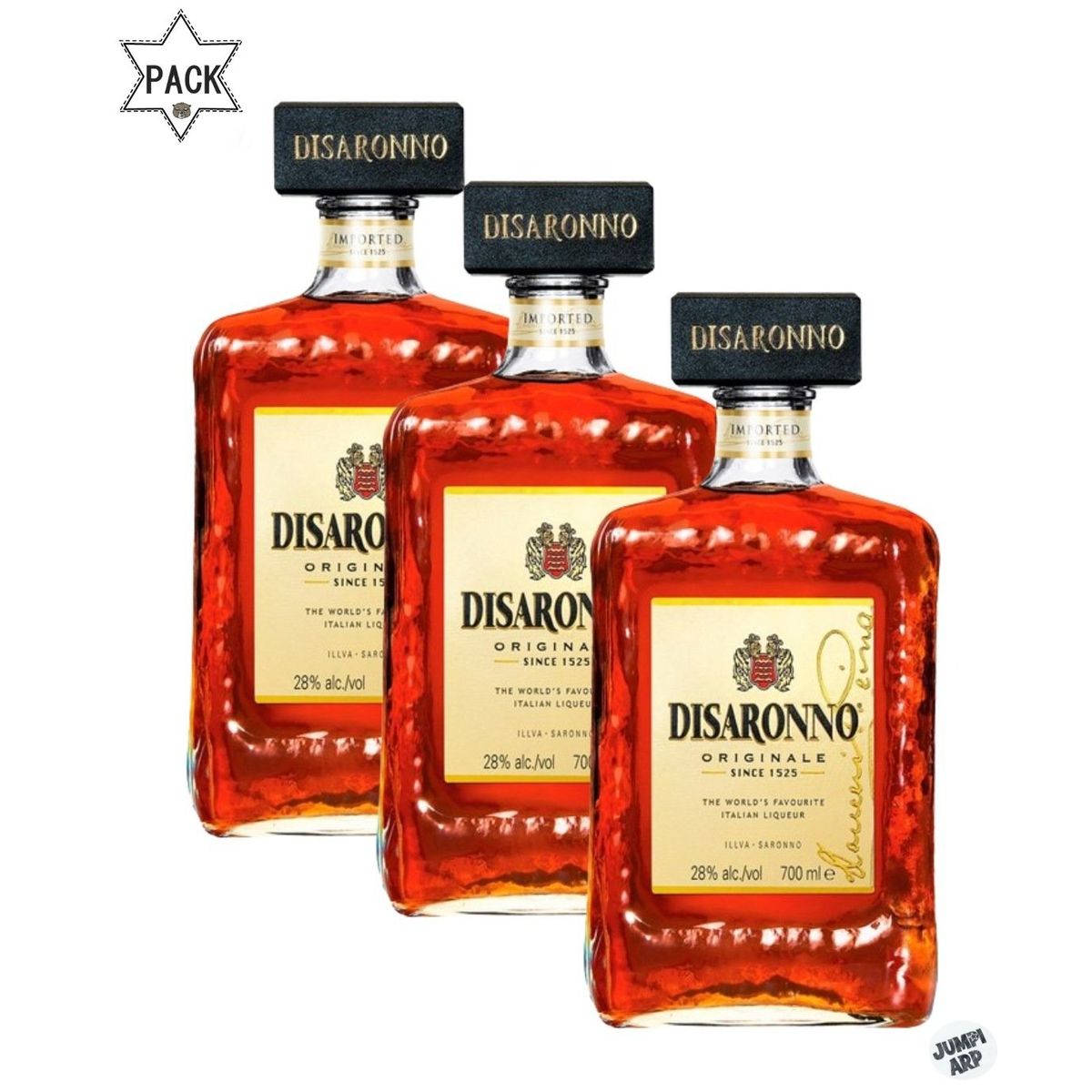 DISARONNO - Pack 3 unidades Amaretto Disaronno Licor de Almendras 700ml