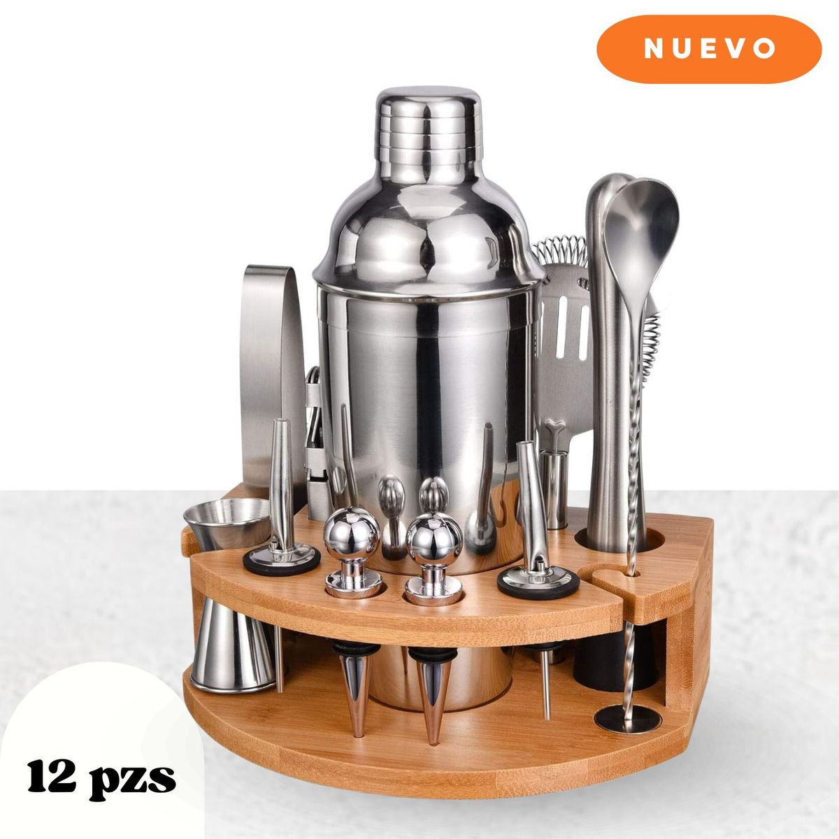 GENERICO - Juego De Coctelera De 12 Piezas De 25 Onzas Para Bebidas Mixtas