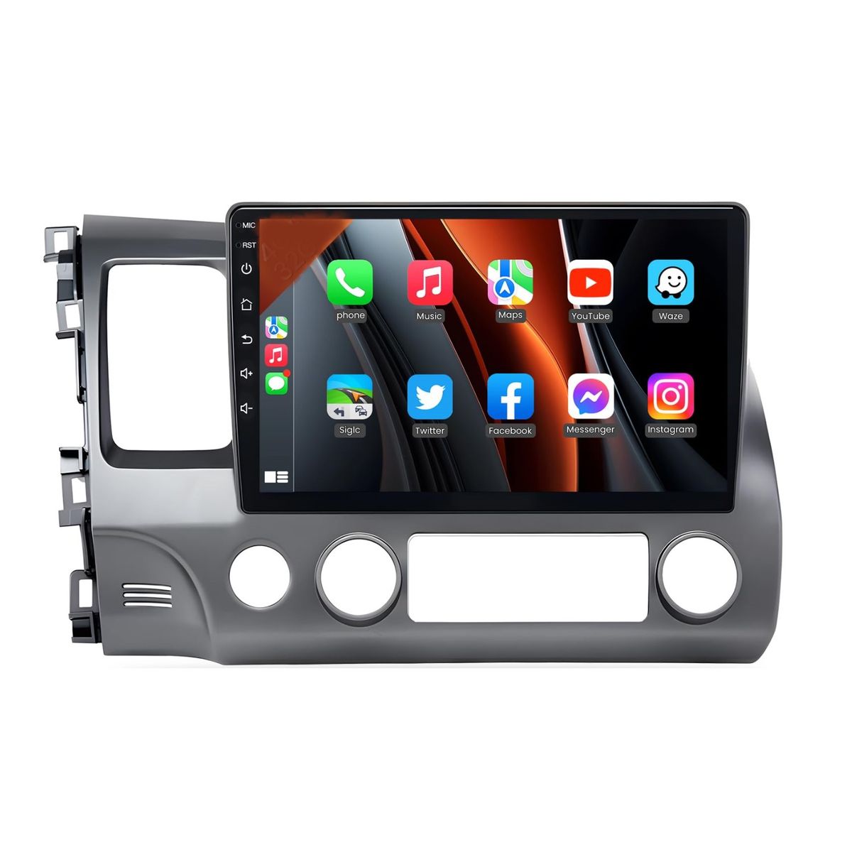 GENERICO - Autoradio Honda Civic 2006 - 2012 +Cámara Full HD