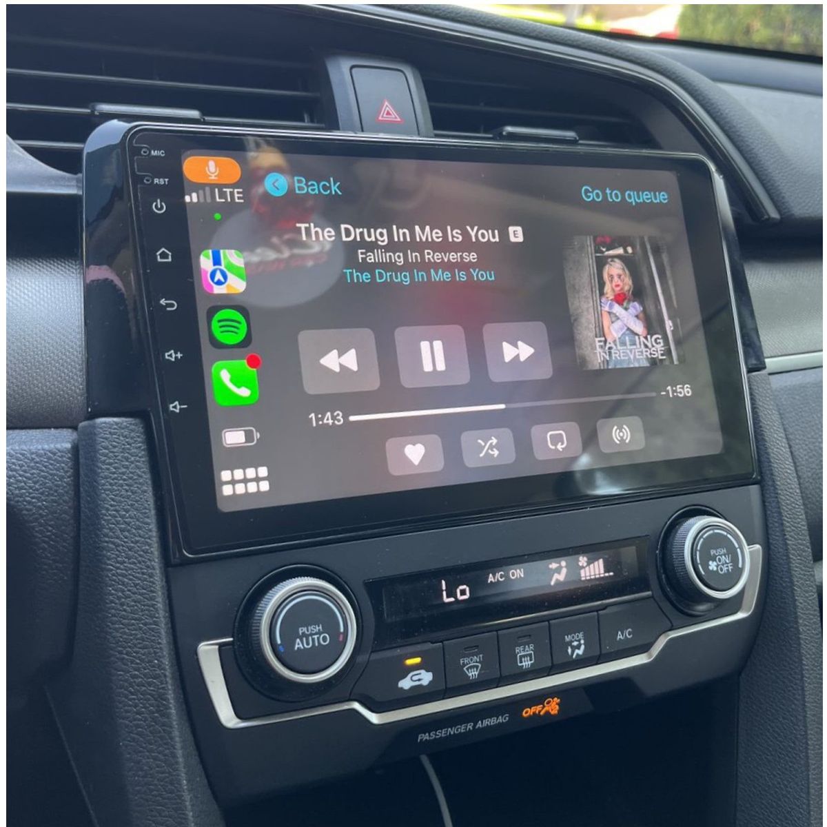 GENERICO - Autoradio Honda Civic 2016 - 2021 +Cámara Full HD