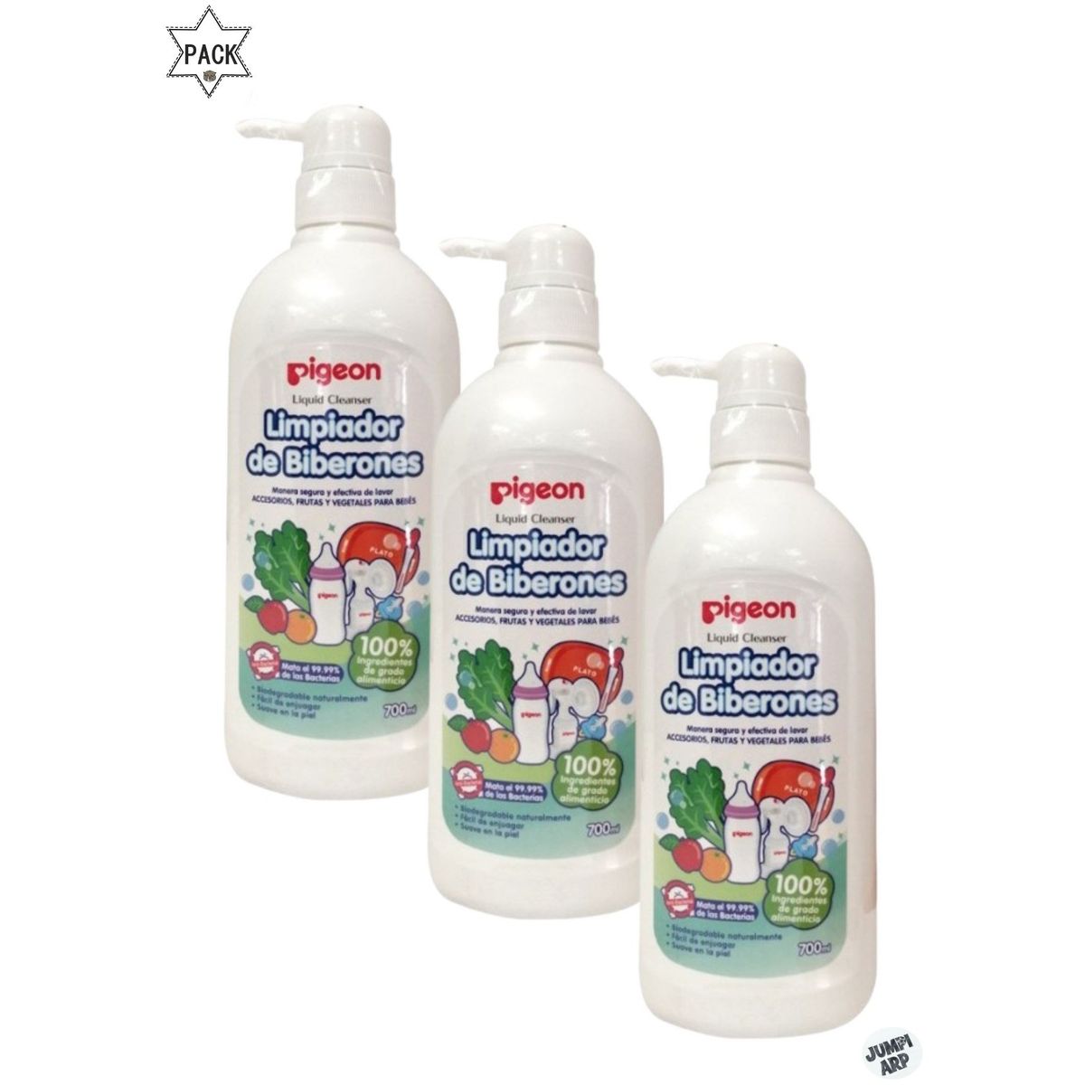 PIGEON - Pack 3 unidades líquido limpiador 12955 pigeon  700ml