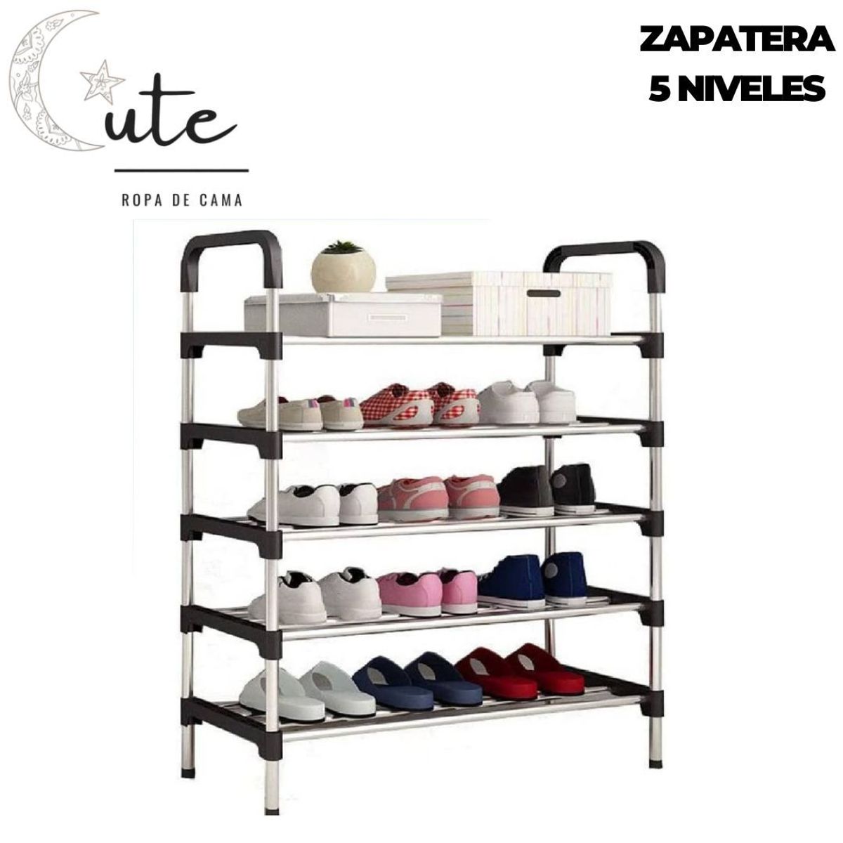 GENERICO - ORGANIZADOR DE ZAPATOS DE 5 NIVELES