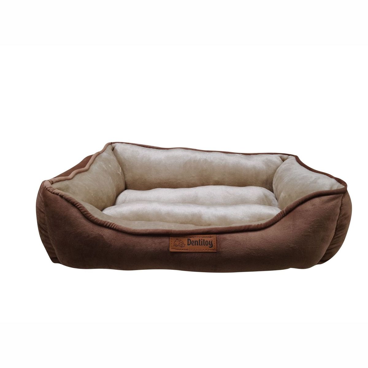 GENERICO - CAMA PARA PERRO PUFF EXTRA GRANDE COLOR MARRON