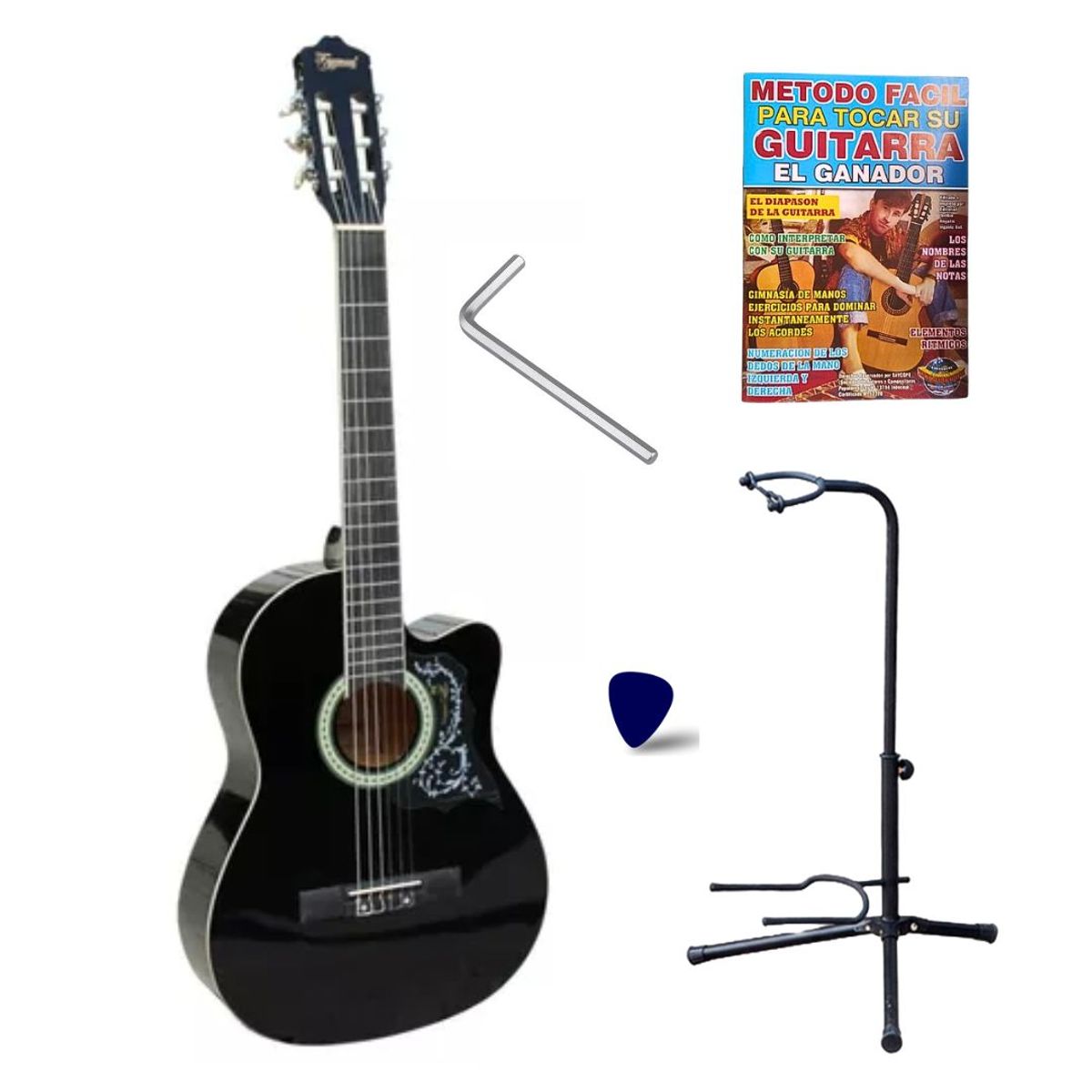 FREEMAN - Guitarra acústica FREEMAN -Negro