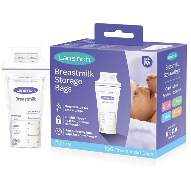 LANSINOH - Bolsas de almacenamiento de Leche Materna Lansinoh 25 unid