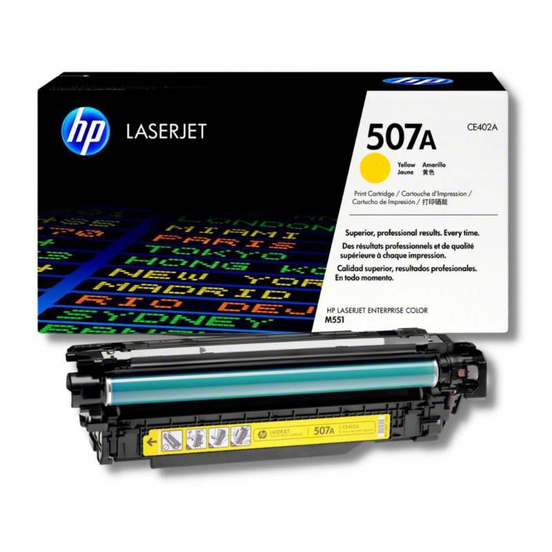 HP - TONER HP 507A CÓDIGO CE402A AMARILLO 6000 Pág