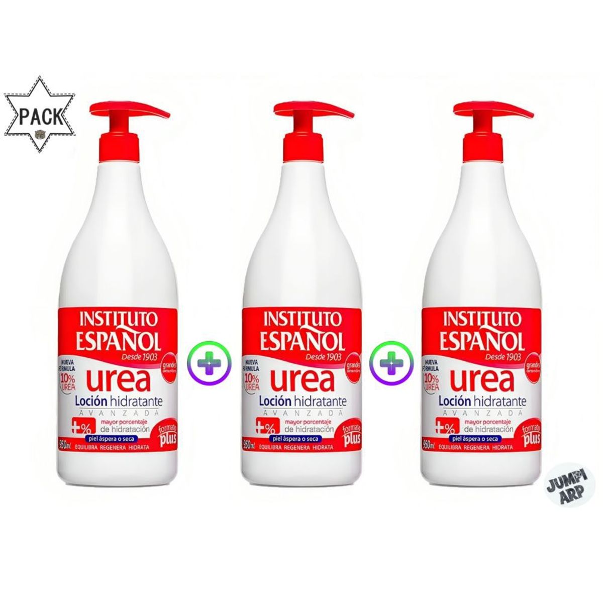 INSTITUTO ESPANOL - Pack 3 unidades Instituto Español Urea 10% Locion Hidratante 950ml