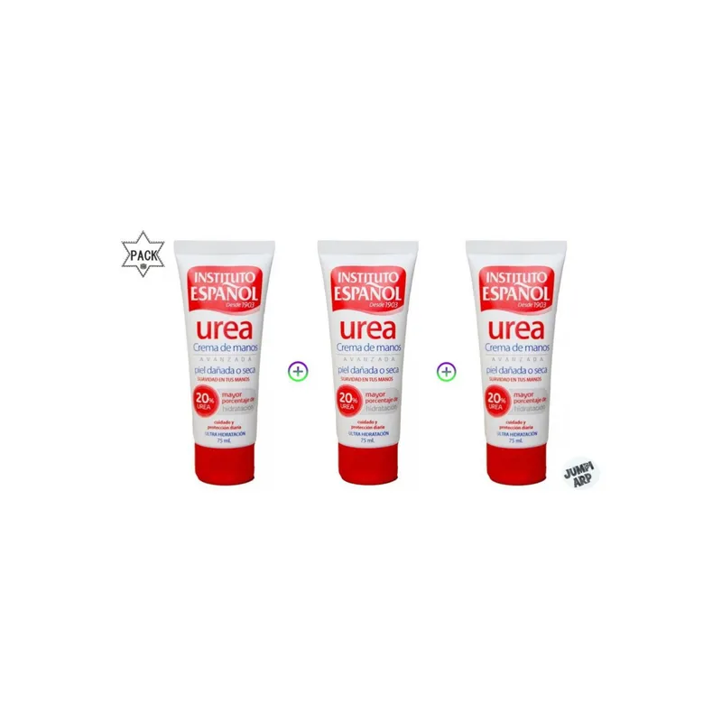 INSTITUTO ESPANOL - Pack 3 Unidades Crema Reparadora Avanzada Instituto Español Urea 20% 75ml