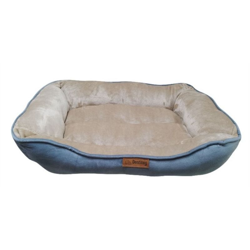 GENERICO - CAMA PARA PERRO PUFF EXTRA GRANDE COLOR AZUL ACERO