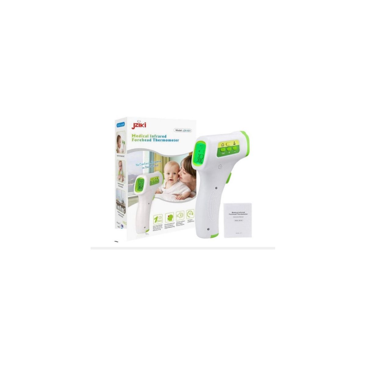 GENERICO - Termómetro de frente sin contacto Jziki JZK-601