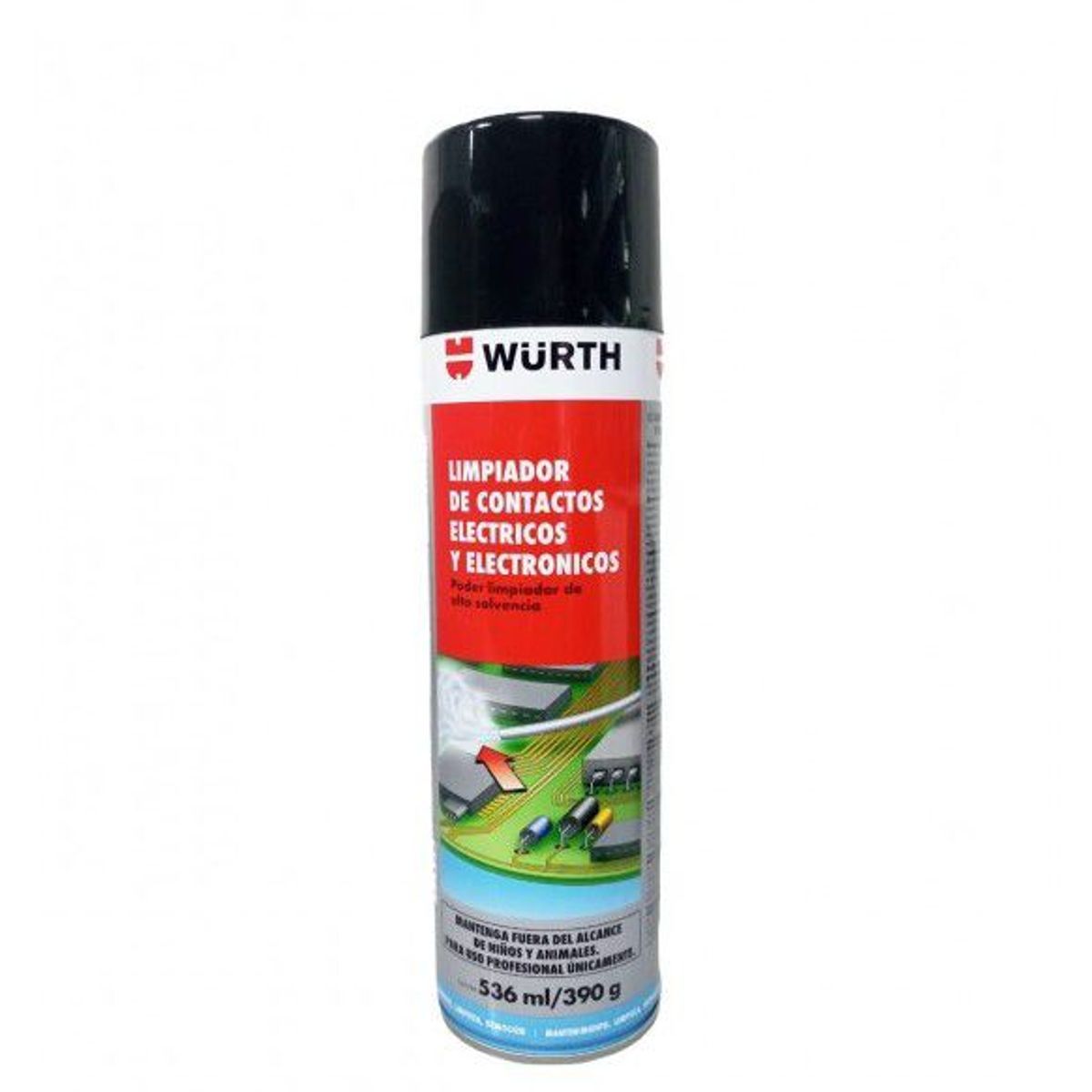 WURTH - LIMPIADOR DE CONTACTOS ELECTRICOS Y ELECTRONICOS WURTH 536ML