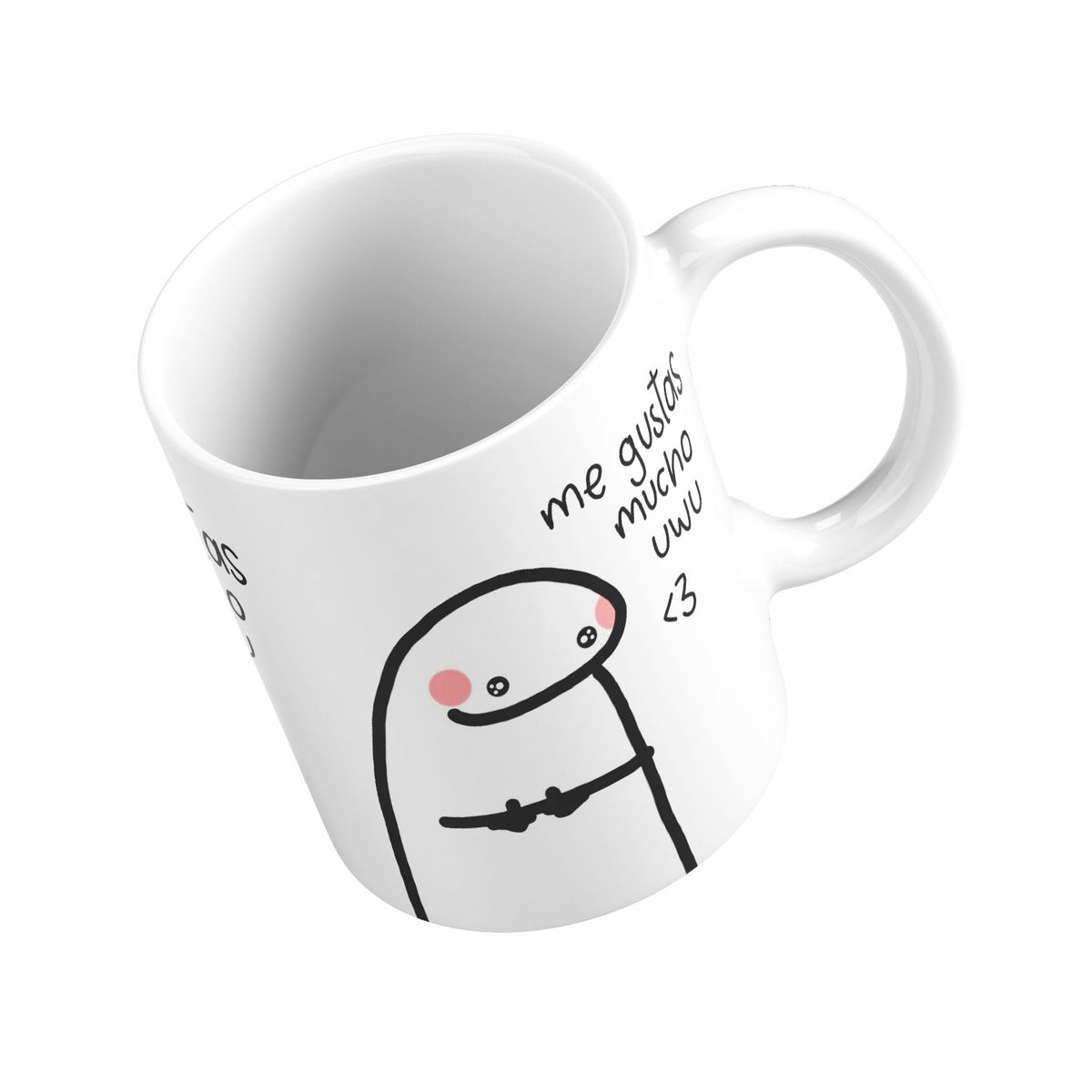 GENERICO - Taza Mug 11oz ME GUSTAS MUCHO - BLANCO