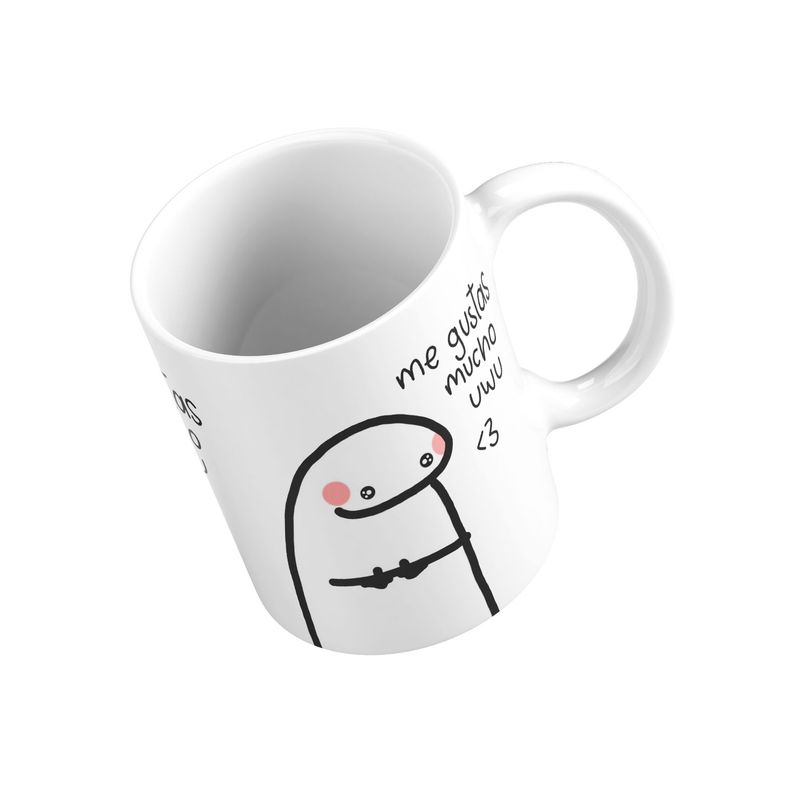 GENERICO - Taza Mug 11oz ME GUSTAS MUCHO - BLANCO