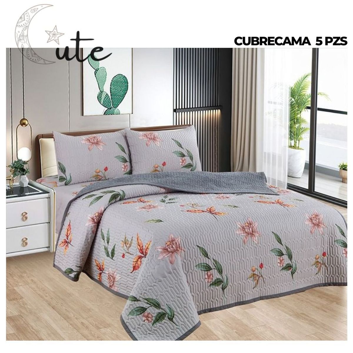 CASATEX - CUBRECAMA CASATEX CON PIEL DE ÁNGEL DE 2 PLAZAS