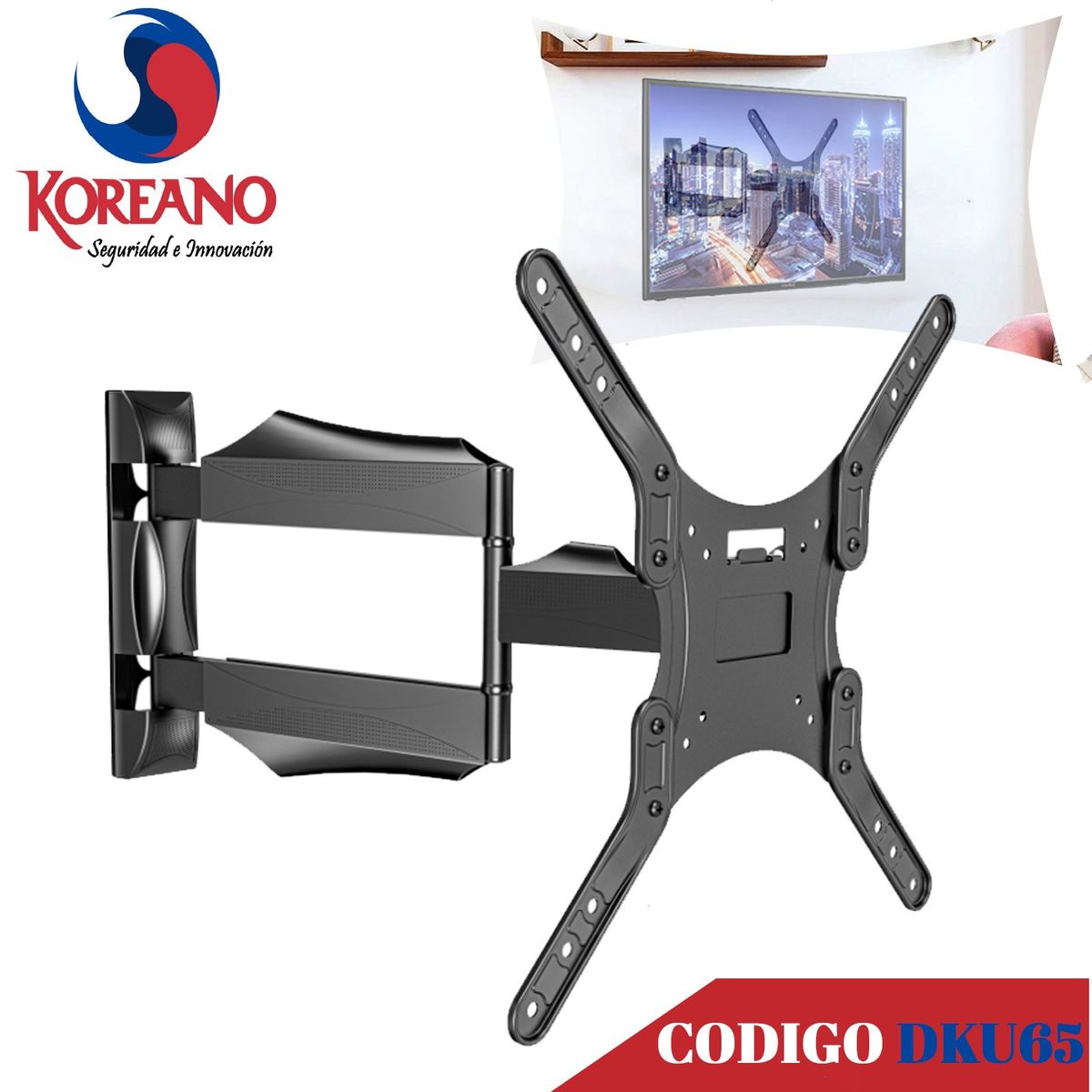 KOREANO SEGURIDAD E INNOVACION - Rack Soporte Móvil para TV 32 a 65 Pulgadas - DKU65