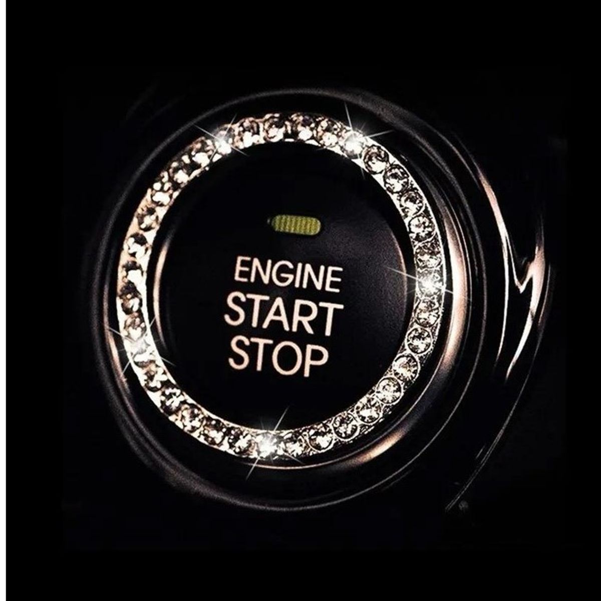 GENERICO - Borde de Botón de Encendido o Entrada de Llave de Auto