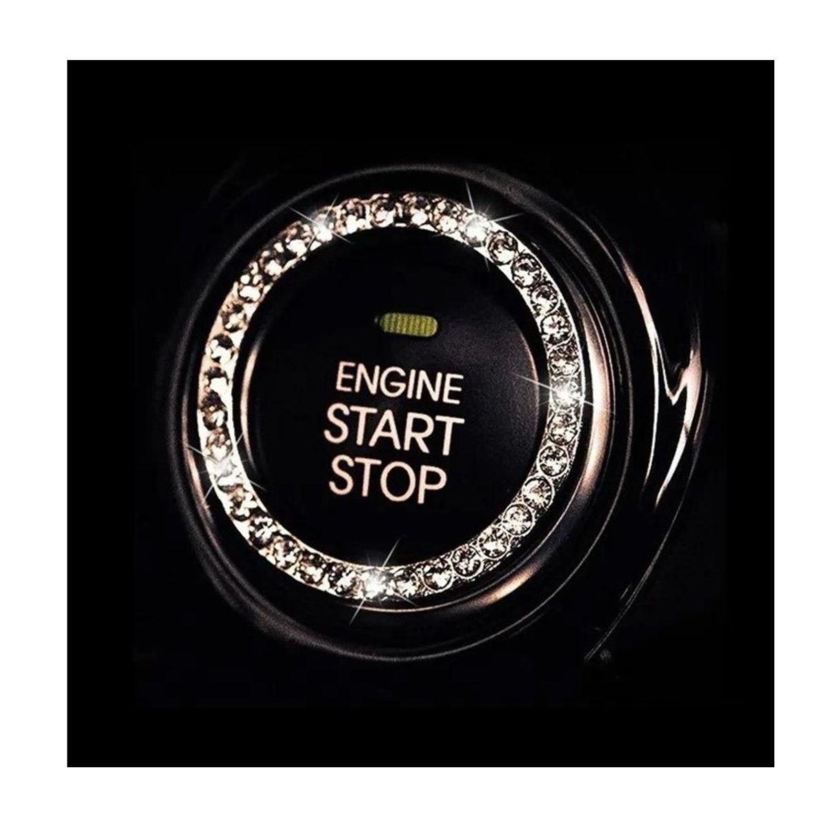 GENERICO - Borde de Botón de Encendido o Entrada de Llave de Auto