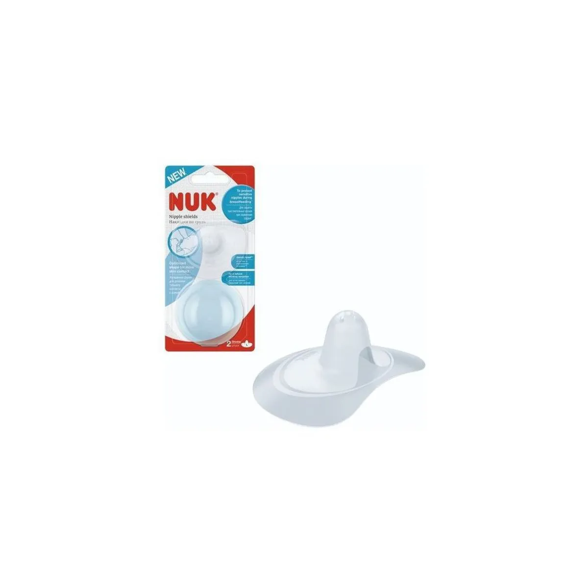 NUK - Protector de Pezones Sensibles de Silicona M - Nuk