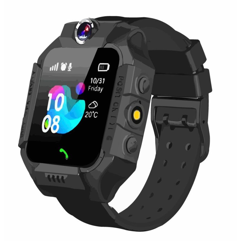 GENERICO - Smart Watch Niños Q19 Con Chip LLamadas Rastreo LBS y Cámara - Negro