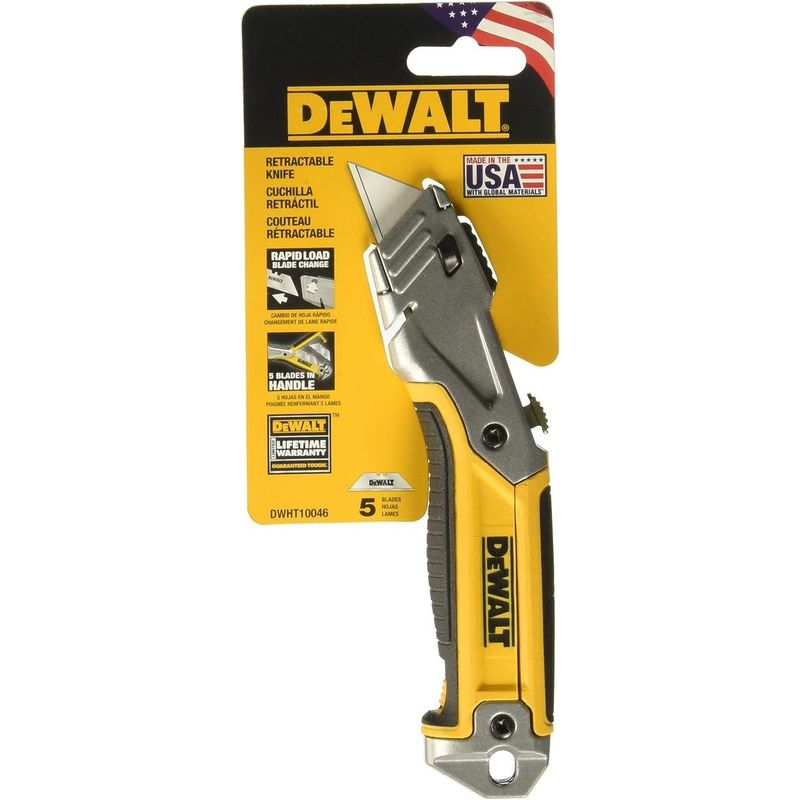 DEWALT - CUCHILLO DE HOJA RETRÁCTIL