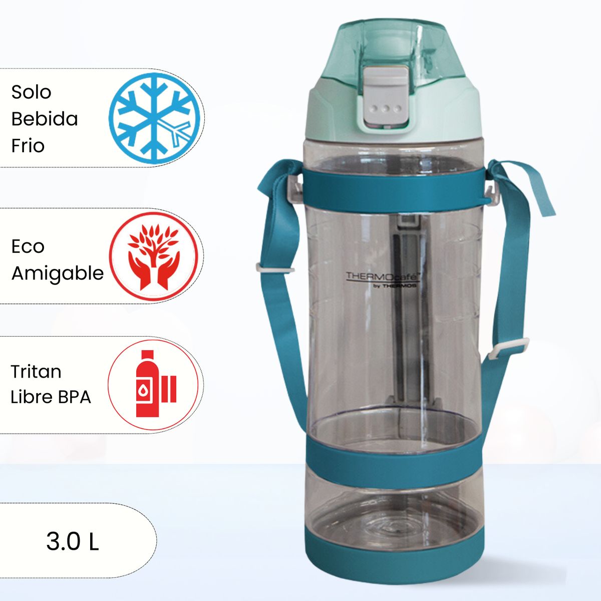 THERMOS - Tomatodo Deportivo Camp 3 Lt celeste