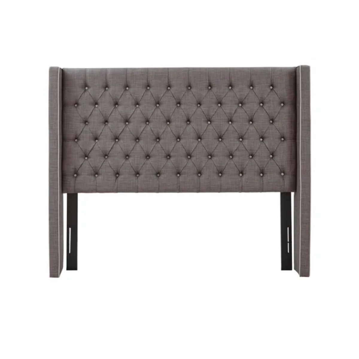 CENTRAL DECCO - CABECERA QUEEN ABNER GRIS OSCURO