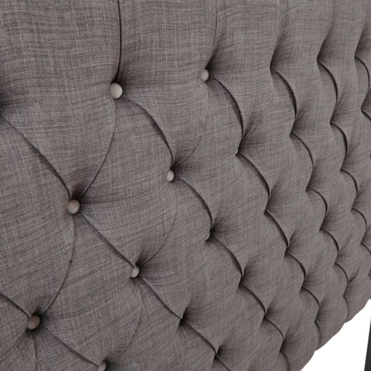 CENTRAL DECCO - CABECERA QUEEN ABNER GRIS OSCURO