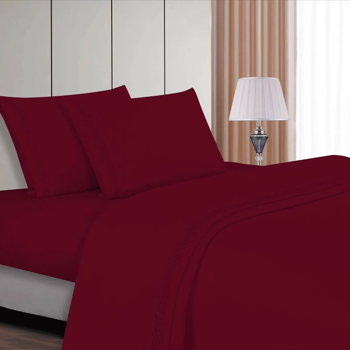 CASATEX - JUEGO DE SABANAS 1,5 PLZ 100% ALGODÓN CON BORDADO