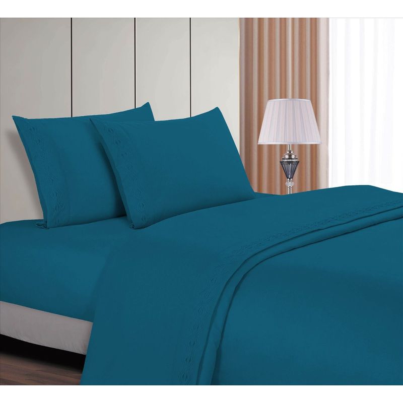 CASATEX - JUEGO DE SABANAS 1,5 PLZ 100% ALGODÓN CON BORDADO