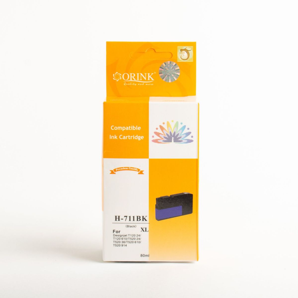 GENERICO - PACK CARTUCHOS DE TINTA COMPATIBLE ORINK CH 711 XL COLORES Y NEGRO PAPEL FOTO 4R